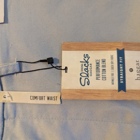 Haggar Men's Original Slacks Straight Fit Comfort Waist Pants Sz 44 x 32 NWT - Picture 5 of 11